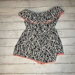 Strapless swimsuit coverup romper size medium